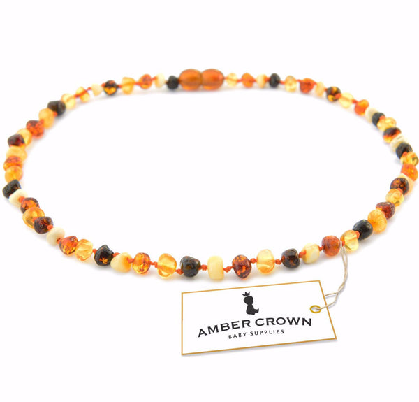 Amber Teething Necklace (Multicolor)